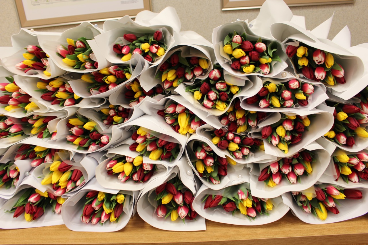 Весна в каждой улыбке: торжественное поздравление женщин «Белгеодезии»